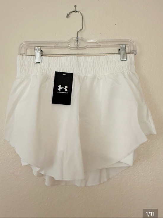 Under Armour Pants - NWT Under Armour Fly-By 2.0 White running shorts  rtl $55